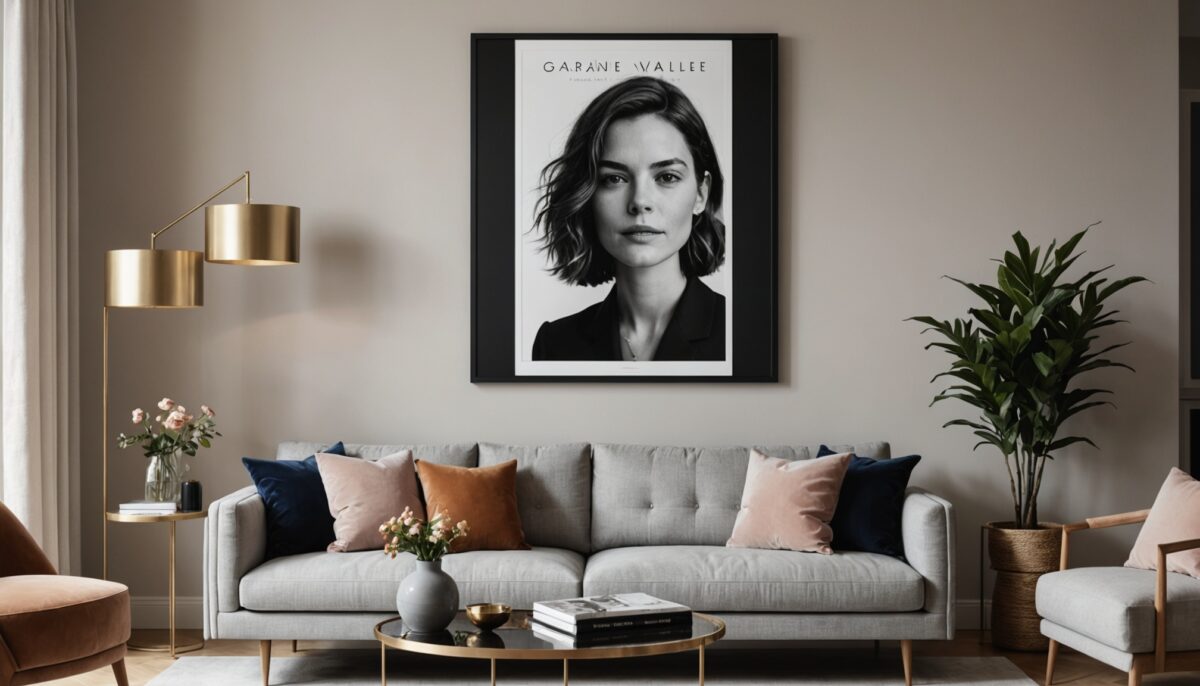 Création artistique : une affiche encadrée signée Garance Vallée