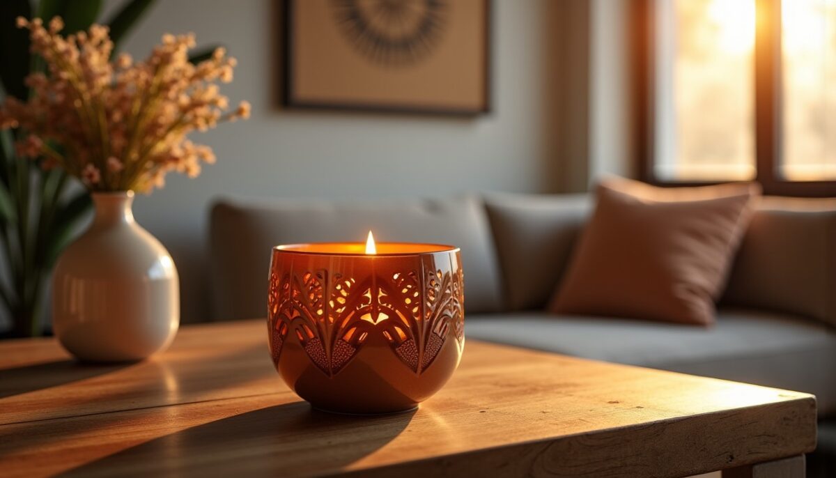 Bougie en céramique 'Spicy Cinnamon' par HK Living : une touche chaleureuse et épicée pour votre intérieur