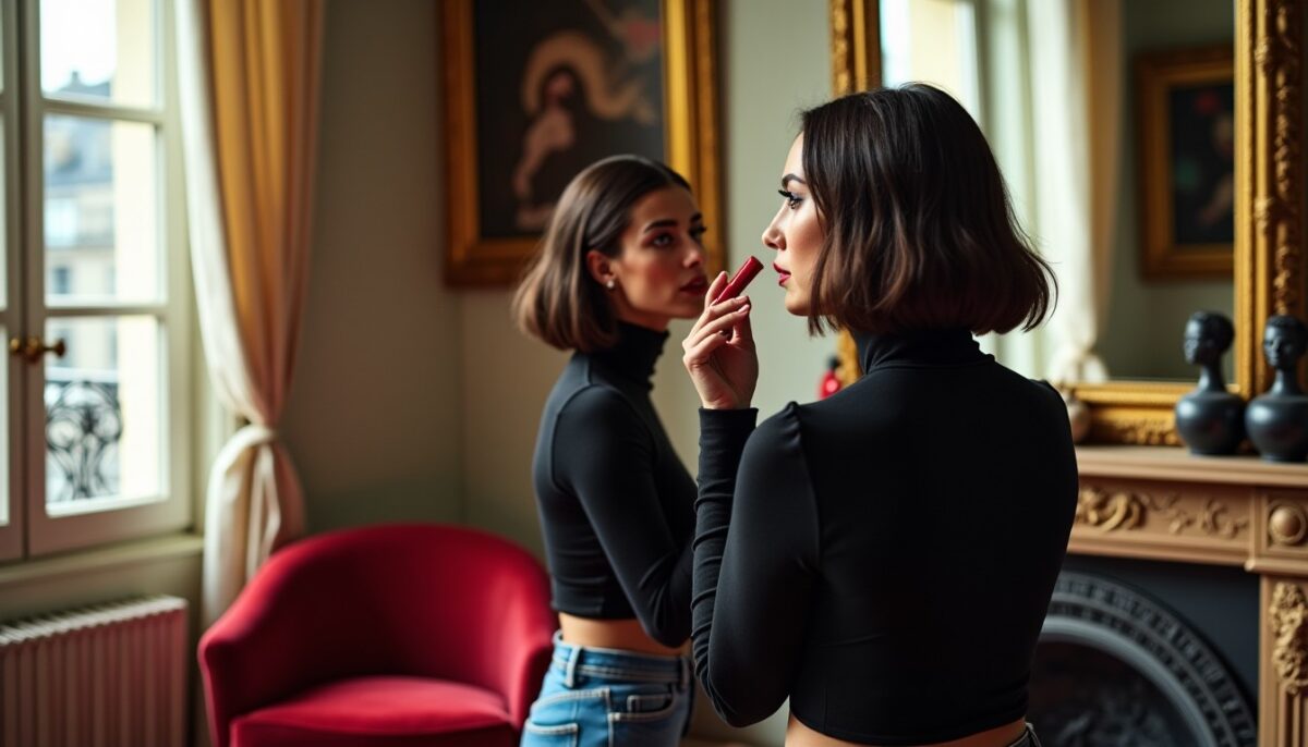 Miroir et Rouge à Lèvres : Une Plongée Artistique avec ToiletPaper Magazine