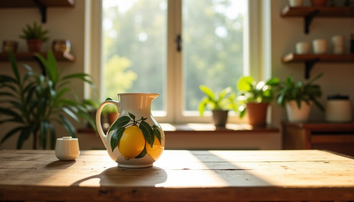 Carafe barbotine « ÇITRON » : une création exclusive signée &Klevering