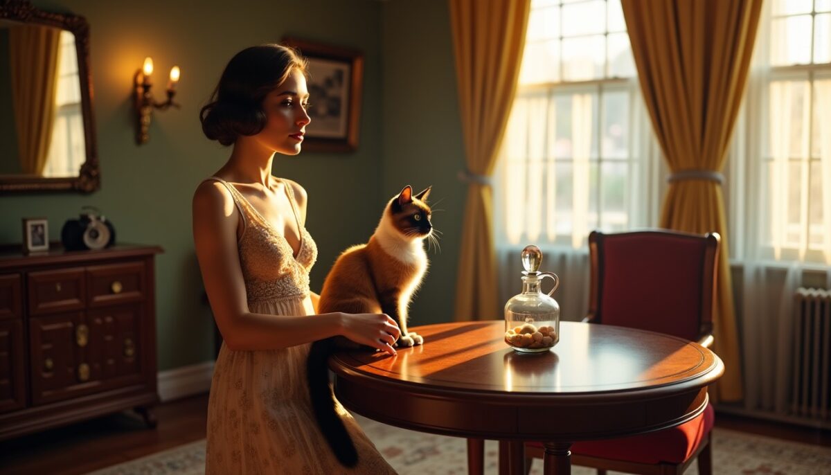 Carafe Chat d'Époque : Élégance Vintage et Charme Félins