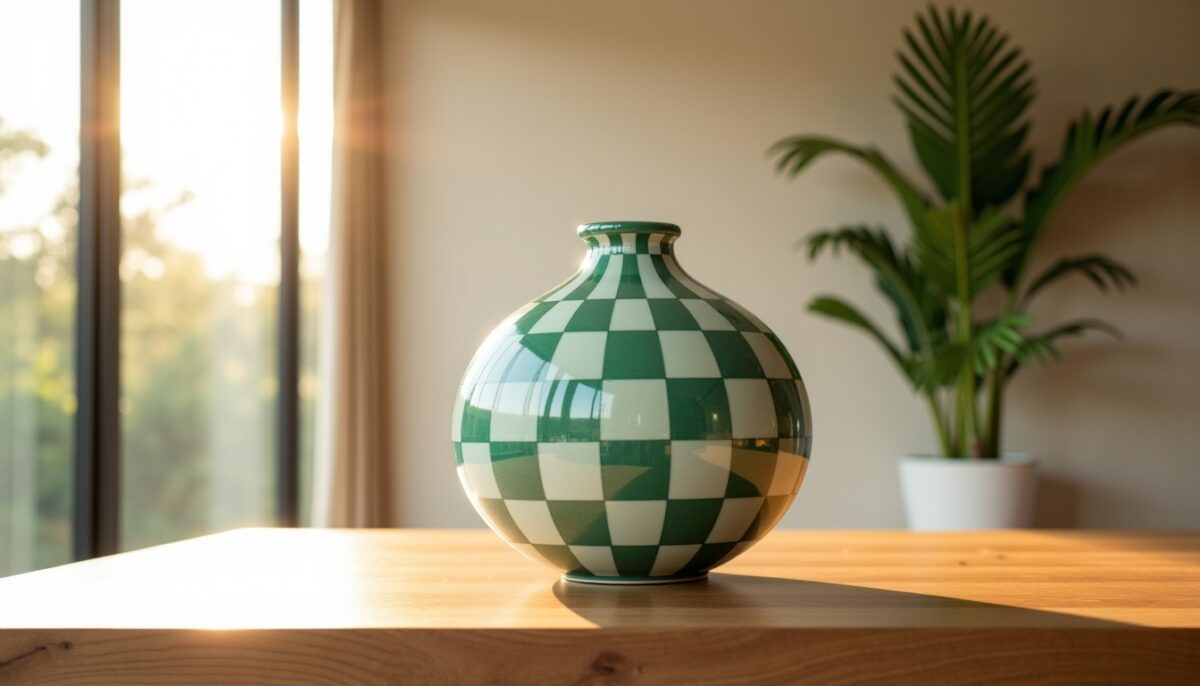Vase « Carreaux-Vert » : une création exclusive signée Klevering