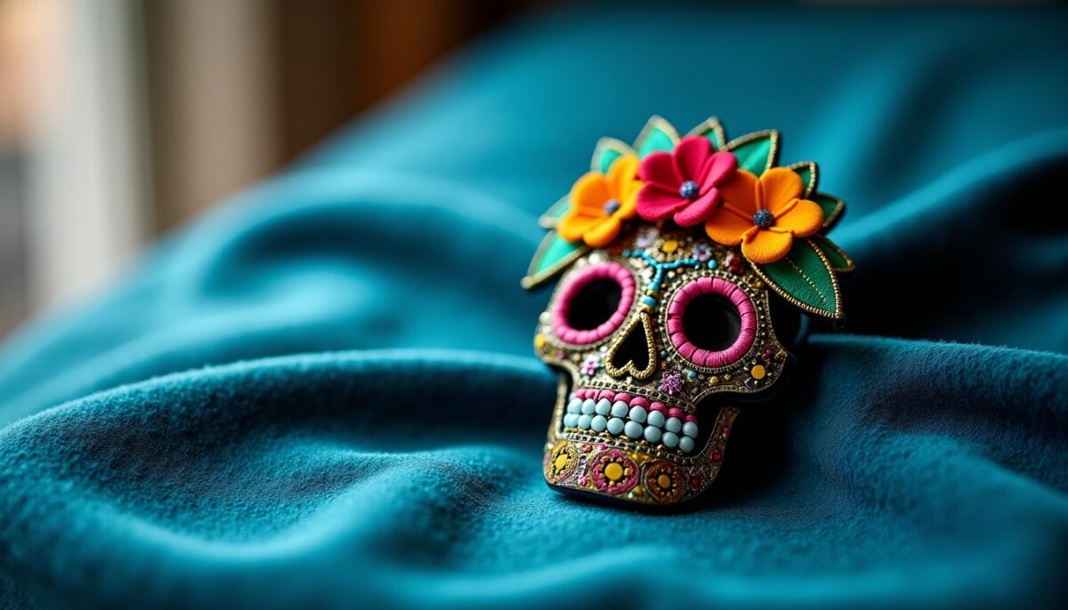 Broche « Tête de Muerte » signée Macon&Lesquoy - une création exclusive de la Collection Casa Azul