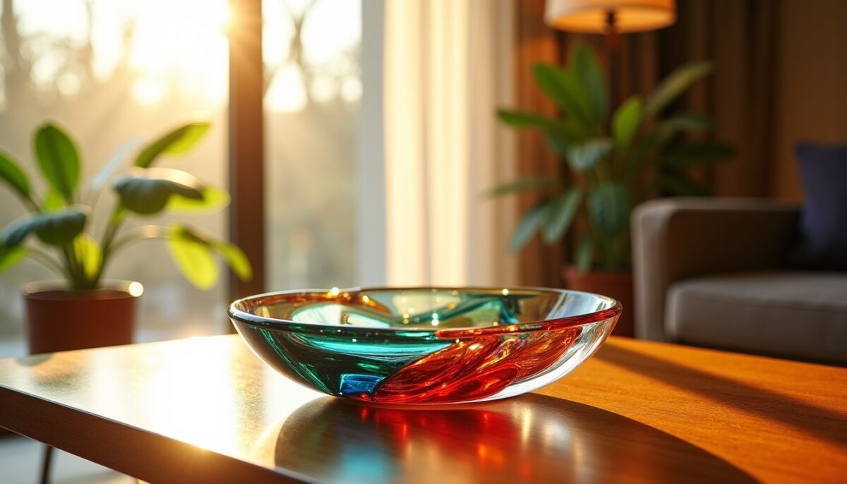 Cendrier Murano Sommerso des Années 60 : Un Élégant Bijou Verre d'Art
