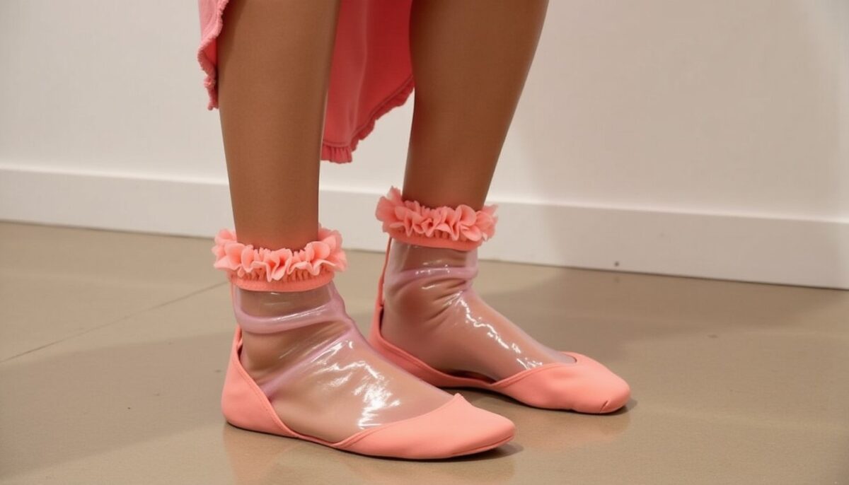Chaussettes Transparentes 'Shiba' : L'Élégance Ludique Signée Coucou Suzette