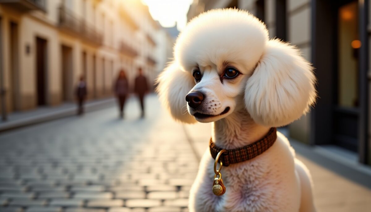 Bijou à clipper 'Toutou' pour caniche - Clap Paris, l'élégance au bout des doigts
