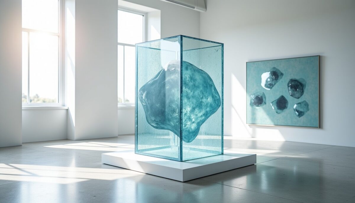 Sculpture OP ART : une œuvre hypnotique en plexiglass