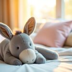 Le doux sommeil d’un âne en peluche : tendresse et confort garantis