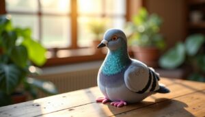 Peluche Pigeon Hansa : Un compagnon tout doux et réaliste