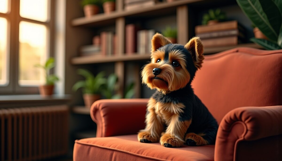 Yorkshire en peluche : douceur et réalisme signés Hansa